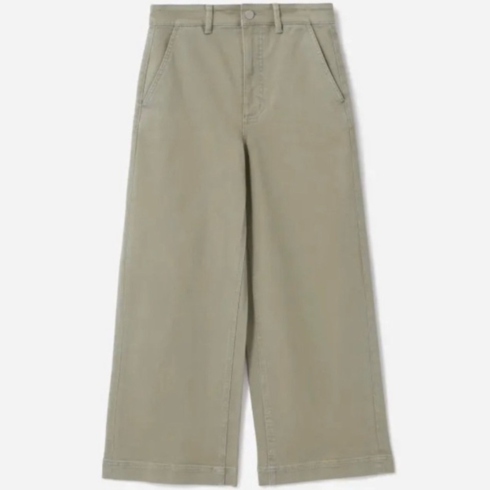 Everlane Wide Leg Crop - Sage Green